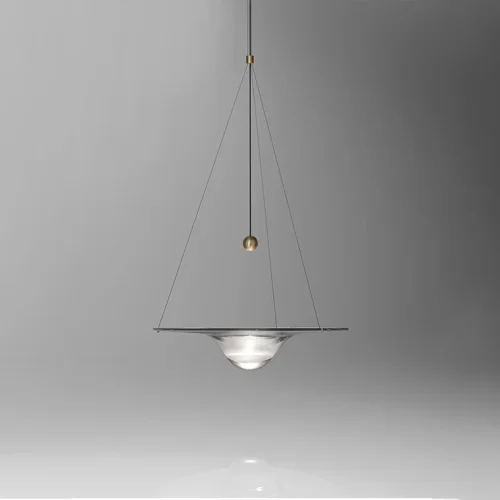 Светильник подвесной CLEPSYDRA 151846-26 ImperiumLoft прозрачный 1 лампа, основание латунь в стиле современный лофт  фото 3