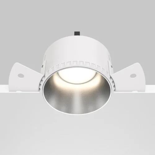 Светильник точечный Share DL051-01-GU10-RD-WS Maytoni матовый серебро 1 лампа, основание матовое серебро в стиле современный для затирки фото 5