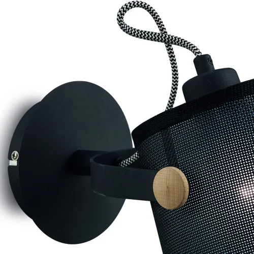 Бра  NORDICA E27 4925 Mantra чёрный на 1 лампа, основание чёрное в стиле современный минимализм скандинавский  фото 4
