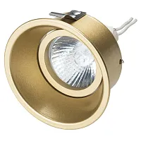 Светильник точечный Domino round 214603 Lightstar золотой 1 лампа, основание золотое в стиле хай-тек современный 