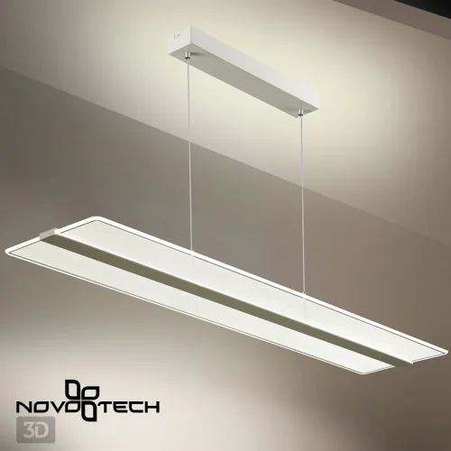 Светильник подвесной LED с пультом Iter 358991 Novotech прозрачный 1 лампа, основание белое в стиле современный хай-тек с пультом фото 7