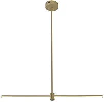 Светильник подвесной LED с пультом Hanger 4177-1P F-promo матовый золото 1 лампа, основание матовое золото в стиле современный линейный с пультом