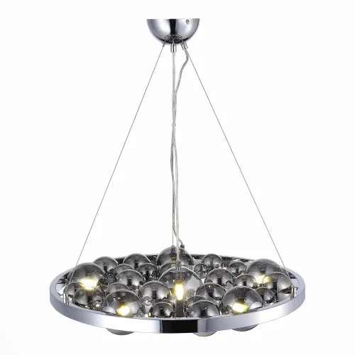 Люстра подвесная Olmi SL1510.103.06 ST-Luce серая чёрная на 6 ламп, основание хром в стиле современный шар фото 4