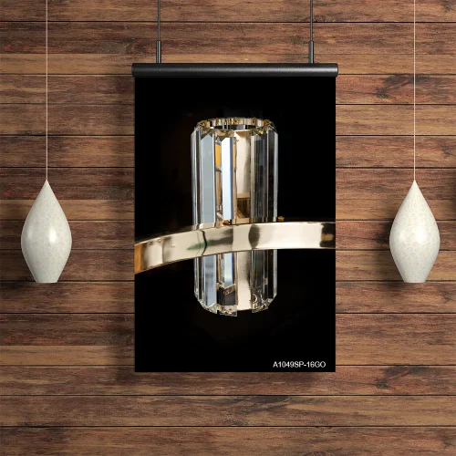 Люстра подвесная Santorini A1049SP-16GO Arte Lamp прозрачная на 16 ламп, основание золотое в стиле современный  фото 4