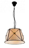 Светильник Дрезден подвесной CL409111 Citilux бежевый 1 лампа, основание коричневое в стиле кантри 