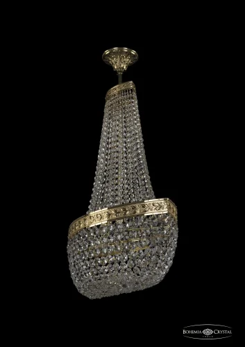Люстра потолочная хрустальная 19283/H2/60IV G Bohemia Ivele Crystal прозрачная на 8 ламп, основание золотое в стиле классический sp фото 2
