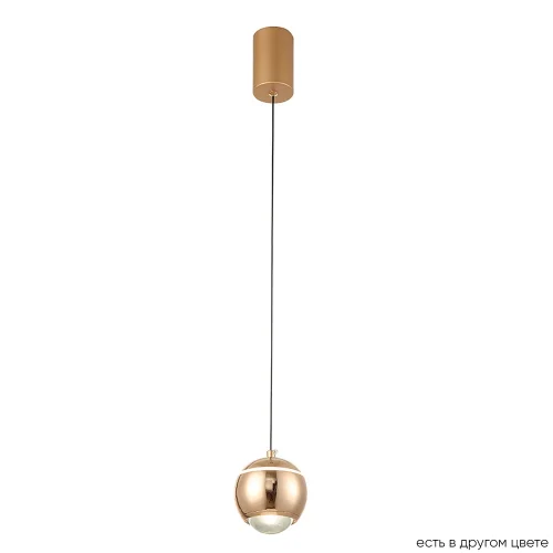 Светильник подвесной LED CARO SP LED GOLD Crystal Lux золотой 1 лампа, основание золотое в стиле современный шар