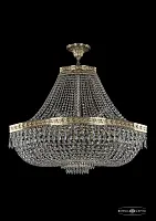 Люстра потолочная хрустальная 19273/H1/80IV G Bohemia Ivele Crystal прозрачная на 12 ламп, основание золотое в стиле классика sp
