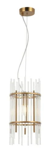 Светильник подвесной Sia 2146/05/01P Stilfort прозрачный 1 лампа, основание бронзовое в стиле современный 