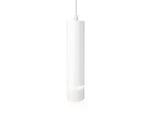 Светильник подвесной TN777 TN7772 Ambrella light белый 1 лампа, основание белое в стиле хай-тек современный трубочки