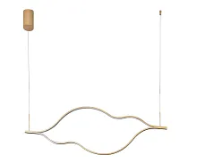Светильник подвесной LED Линн 08258-140,33P Kink Light матовый золото 1 лампа, основание матовое золото в стиле минимализм хай-тек современный 