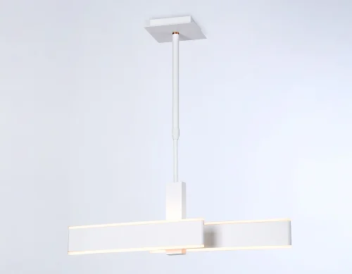 Светильник подвесной LED FA6666 Ambrella light белый 1 лампа, основание белое в стиле современный хай-тек  фото 4