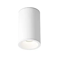 Светильник накладной Zoom C029CL-01-S-W Maytoni белый 1 лампа, основание белое в стиле хай-тек модерн круглый