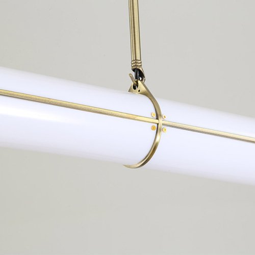 Светильник подвесной LED Roll 148206-22 ImperiumLoft белый 1 лампа, основание латунь в стиле скандинавский лофт  фото 9