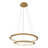 Светильник подвесной LED Virata 814223 Lightstar золотой 1 лампа, основание золотое в стиле хай-тек кольца