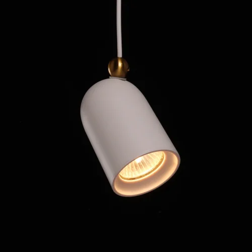 Светильник подвесной Астор 545013601 DeMarkt белый 1 лампа, основание белое в стиле современный  фото 4