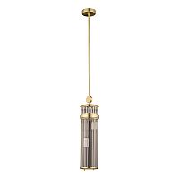 Светильник подвесной Loretto LOR-ZW-2(P)120/R Kutek серый 2 лампы, основание бронзовое в стиле американский трубочки