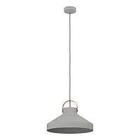 Светильник подвесной Estepona 390226 Eglo серый 1 лампа, основание серое в стиле лофт современный 