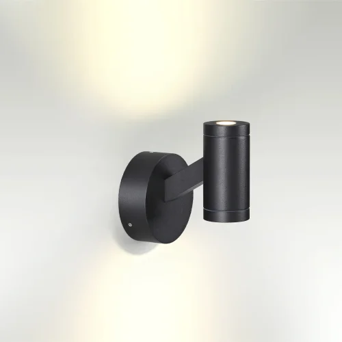 Настенный светильник LED Prody 6636/6WL Odeon Light уличный IP54 чёрный 1 лампа, плафон чёрный в стиле хай-тек LED фото 2
