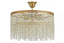 Люстра потолочная Favola E 1.3.40.102 G Arti Lampadari прозрачная на 5 ламп, основание золотое в стиле классический современный 