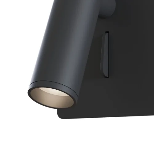 Бра с выключателем LED Mirax C040WL-L3B3K Maytoni чёрный на 1 лампа, основание чёрное в стиле хай-тек  фото 5