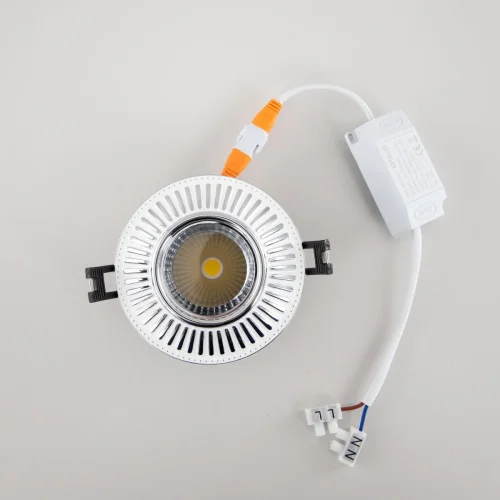 Светильник точечный LED Дзета CLD042NW1 Citilux белый 1 лампа, основание белое в стиле классический  фото 7