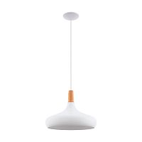Светильник подвесной SABINAR 96983 Eglo белый 1 лампа, основание белое в стиле современный 