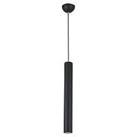 Светильник подвесной LED Cornville LSP-8111 Lussole чёрный 1 лампа, основание чёрное в стиле современный трубочки
