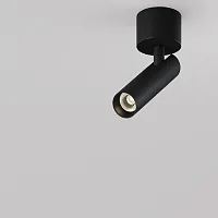 Спот с 1 лампой LED Focus T C141CL-L125-6W3K-B Maytoni чёрный LED в стиле современный хай-тек трубочки