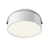 Светильник точечный LED Onda DL024-18W4K-W Maytoni белый 1 лампа, основание белое в стиле современный хай-тек круглый
