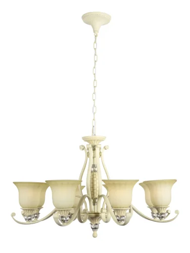 Люстра подвесная Caramello E 1.1.8 C Dio D'Arte бежевая на 8 ламп, основание бежевое в стиле классический 