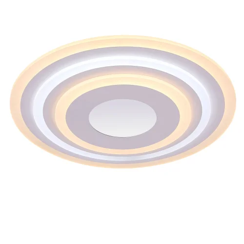 Люстра потолочная LED с пультом Melody FR6014CL-L98W Freya белая на 1 лампа, основание белое в стиле современный хай-тек с пультом фото 5