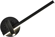 Бра с выключателем LED Parete 4169-2W F-promo чёрный 1 лампа, основание чёрное в стиле современный для чтения отражённый свет