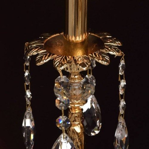 Люстра подвесная Габриэль 491013115 Chiaro без плафона на 15 ламп, основание латунь золотое в стиле классический  фото 6