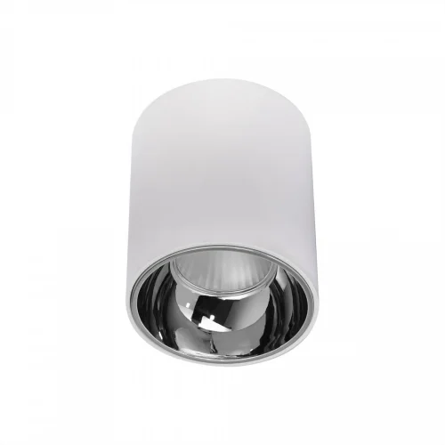 Светильник накладной LED Старк CL7440102 Citilux хром белый 1 лампа, основание белое в стиле хай-тек современный круглый