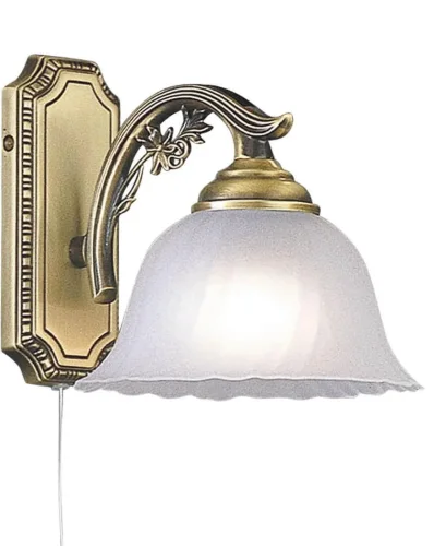 Бра с выключателем A 2720/1  Reccagni Angelo белый на 1 лампа, основание античное бронза в стиле классический  фото 2