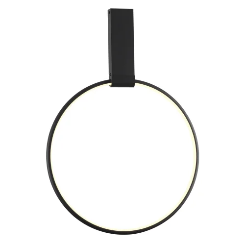 Светильник потолочный LED Annel 4318/32CL Odeon Light чёрный 1 лампа, основание чёрное в стиле хай-тек минимализм кольца фото 2