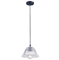 Светильник подвесной лофт ASHANTI 1255.1 Lucia Tucci прозрачный 1 лампа, основание чёрное в стиле лофт 