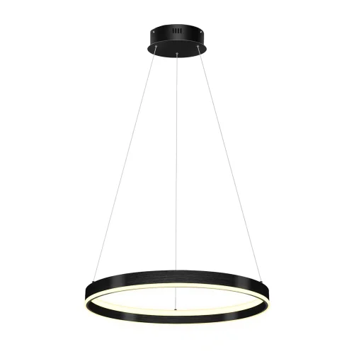 Светильник подвесной LED Rotonda 736407 Lightstar чёрный 1 лампа, основание чёрное в стиле современный кольца