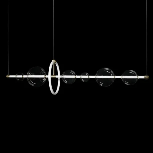 Светильник подвесной LED Alpha 10126/1200 LOFT IT прозрачный 2 лампы, основание золотое в стиле современный шар фото 4