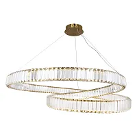 Люстра подвесная LED Kent LSP-7123 Lussole прозрачная на 1 лампу, основание бронзовое в стиле современный кольца Люстра подвесная LED Kent LSP-7123 Lussole прозрачная на 1 лампу, основание бронзовое в стиле современный кольца