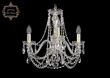 Люстра подвесная хрустальная 11.11.3.165.Gd.Sp Bohemia Art Classic прозрачная на 3 лампы, основание золотое в стиле классический  Люстра подвесная хрустальная 11.11.3.165.Gd.Sp Bohemia Art Classic прозрачная на 3 лампы, основание золотое в стиле классический