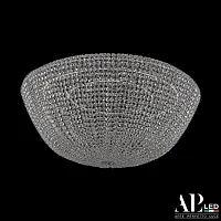 Люстра подвесная / потолочная LED Rimini S501.0.70.A.4000 Arte Perfetto Luce прозрачная на 1 лампа, основание никель в стиле классика 