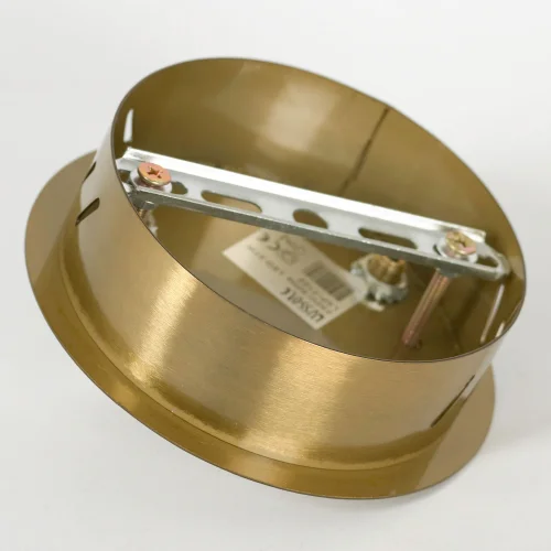 Люстра подвесная LED Kent LSP-7122 Lussole прозрачная на 1 лампа, основание бронзовое в стиле современный кольца фото 6
