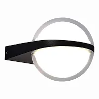 Настенный светильник LED Celeste SL9510.401.01 ST-Luce уличный IP54 чёрный 2 лампы, плафон белый в стиле современный LED
