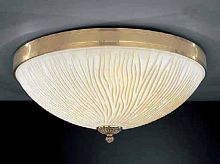 Люстра потолочная  PL 5750/4 Reccagni Angelo янтарная на 4 лампы, основание золотое в стиле классический 
