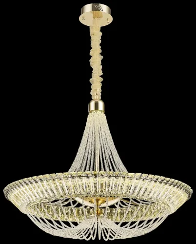 Люстра подвесная LED Daria WE103.91.303 Wertmark прозрачная на 1 лампа, основание золотое в стиле современный 