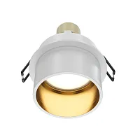 Светильник точечный Reif DL050-01WG Maytoni белый 1 лампа, основание белое золотое в стиле современный хай-тек 