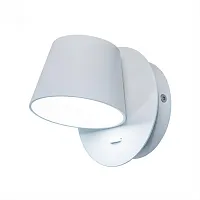 Бра с выключателем LED Норман CL533310N Citilux белый 1 лампа, основание белое в стиле современный 