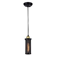 Светильник подвесной лофт Strainer 1788-1P Favourite чёрный 1 лампа, основание чёрное в стиле лофт 